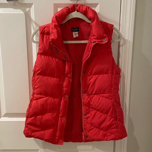 J. Crew Pink Puffer Vest - Picture 2 of 8